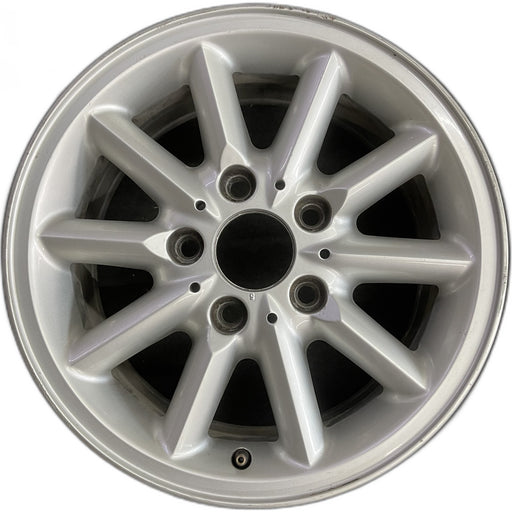 15" BMW 318i 95-99 15x7 , 10 spoke, round spoke Original OEM Wheel Rim - Front View