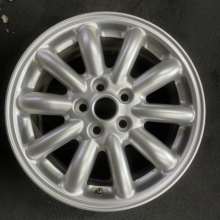 16" S TYPE 00-02 , 16x7.5, 10 spoke Original OEM Wheel Rim - Angle View