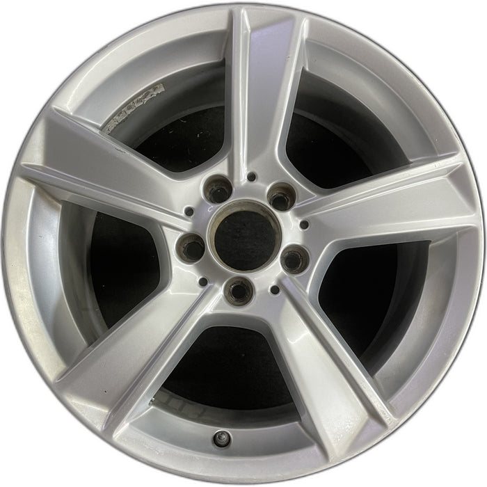 17" MERCEDES C-CLASS 12 204 Type; C250, 17x8.5, 5 spoke Original OEM Wheel Rim - Front View