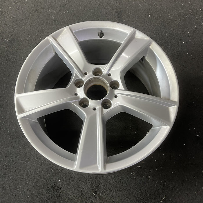 17" MERCEDES C-CLASS 12 204 Type; C250, 17x8.5, 5 spoke Original OEM Wheel Rim - Close-Up Detail