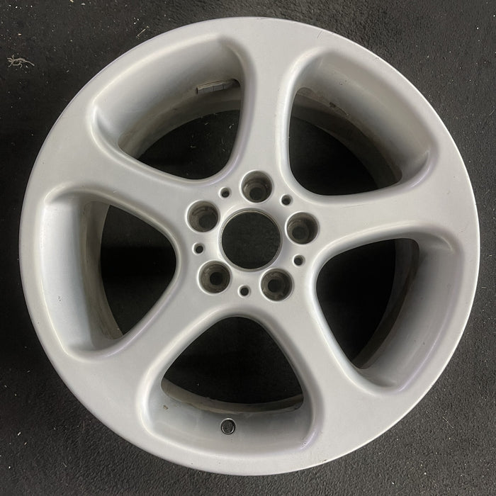 18" BMW X5 01 18x8.5 , , flat spoke, bright finish Original OEM Wheel Rim - Angle View