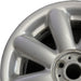 17" CLUBMAN 08-09 17x7 alloy 8 spoke silver covered lug nuts Original OEM Wheel - Angle View