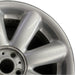 17" CLUBMAN 08-09 17x7 alloy 8 spoke silver covered lug nuts Original OEM Wheel - Side Profile