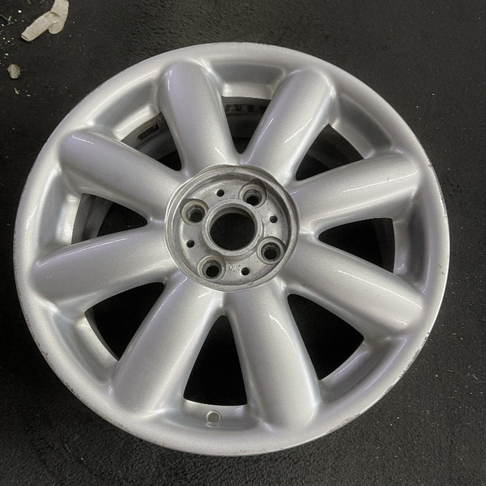 17" CLUBMAN 08-09 17x7 alloy 8 spoke silver covered lug nuts Original OEM Wheel - View 7