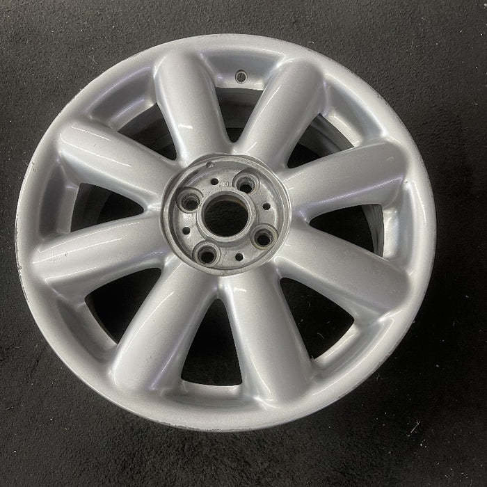 17" CLUBMAN 08-09 17x7 alloy 8 spoke silver covered lug nuts Original OEM Wheel - View 8