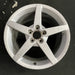 19" CORVETTE 05-07 19x10 , 5 spoke, silver Original OEM Wheel Rim - Angle View