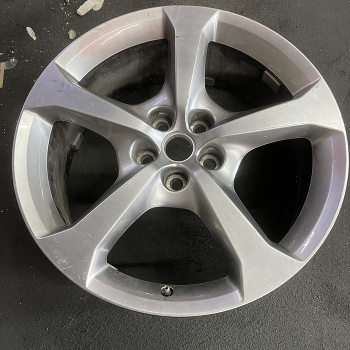 20" CAMARO 14 20x8 , , silver, opt R42, ID AAHY Original OEM Wheel Rim - Side Profile