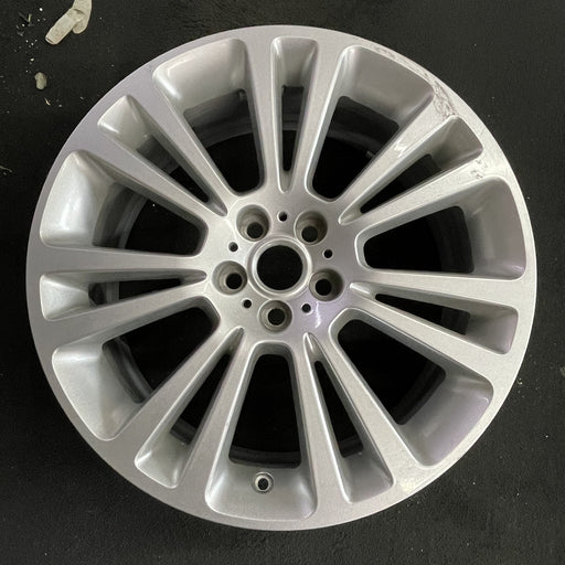 19" XF 17-21 19x8 , 14 spoke, silver Original OEM Wheel Rim - Angle View