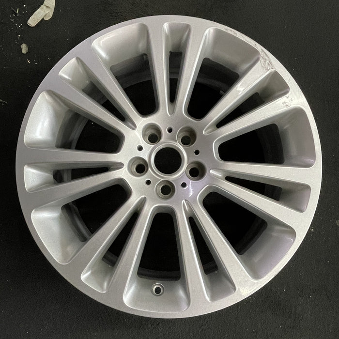 19" XF 17-21 19x8 , 14 spoke, silver Original OEM Wheel Rim - Angle View