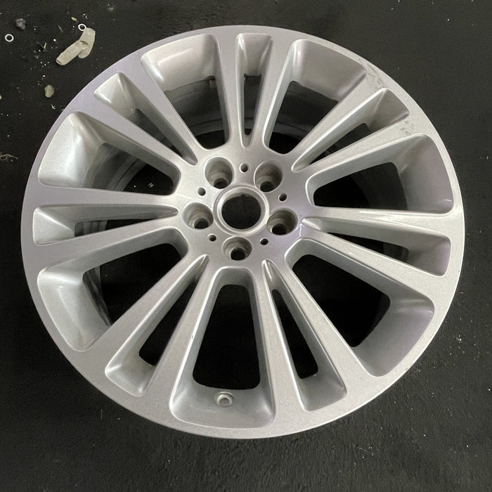 19" XF 17-21 19x8 , 14 spoke, silver Original OEM Wheel Rim - Side Profile