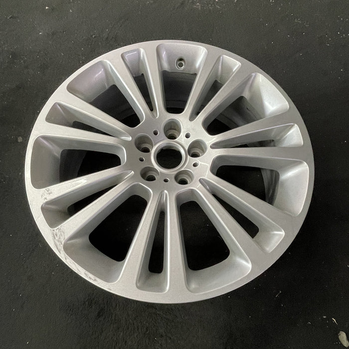 19" XF 17-21 19x8 , 14 spoke, silver Original OEM Wheel Rim - Close-Up Detail