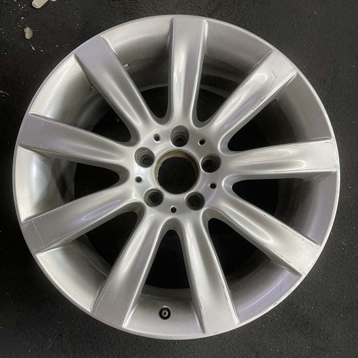 18" MERCEDES CL-CLASS 07-08 216 Type; CL550, 18x9.5, 9 spoke Original OEM Wheel - Angle View