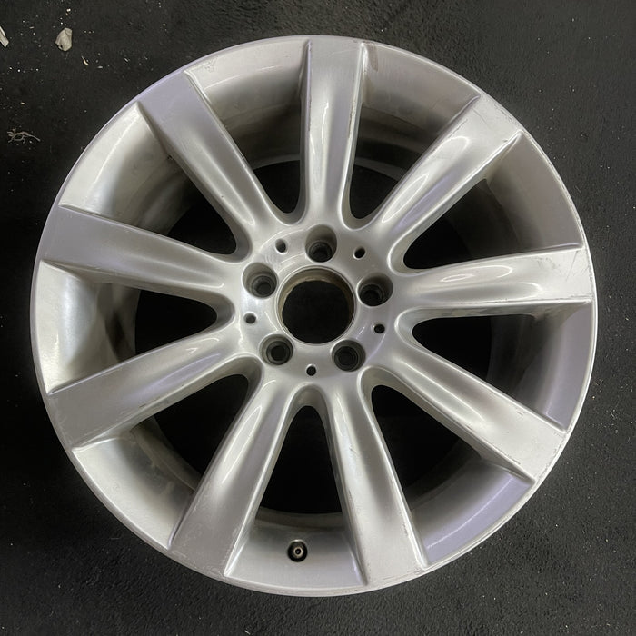 18" MERCEDES CL-CLASS 07-08 216 Type; CL550, 18x9.5, 9 spoke Original OEM Wheel - Angle View