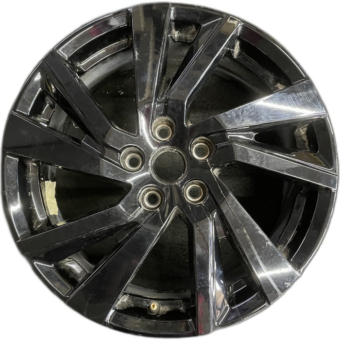 18" EQUINOX 22-24 18x7 gloss black opt REY Original OEM Wheel Rim - Front View