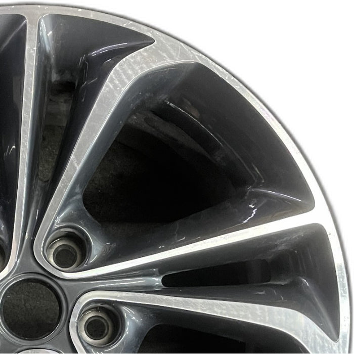 18" ENCORE GX 20 18x7.5 5 split spoke machined face with gray pockets opt PXJ - Side Profile