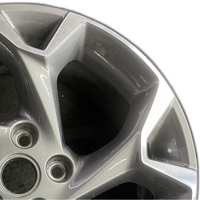 17" TRAX 24 17x7.5 gray opt Q7D Original OEM Wheel Rim - Side Profile