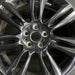 18" XE 17-19 18x7.5 alloy 7 spoke split spoke black Original OEM Wheel Rim - Angle View