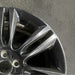 18" XE 17-19 18x7.5 alloy 7 spoke split spoke black Original OEM Wheel Rim - Close-Up Detail