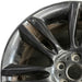 18" XE 17-19 18x7.5 alloy 7 spoke split spoke black Original OEM Wheel Rim - Angle View