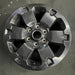 18" RANGER 20-22 18x8 aluminum 6 spoke black Original OEM Wheel Rim - Front View