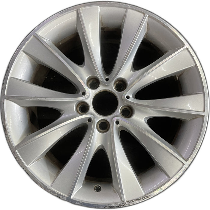 18" BMW 535i GT 10-17 18x8 , 10 spoke, V spoke Original OEM Wheel Rim - Front View