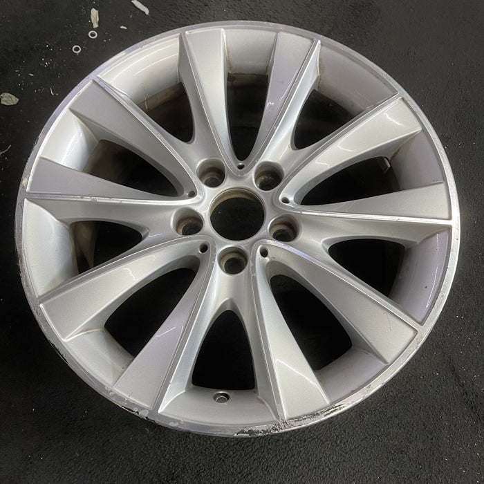 18" BMW 535i GT 10-17 18x8 , 10 spoke, V spoke Original OEM Wheel Rim - Side Profile