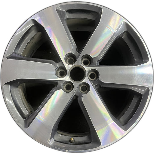 20" TRAVERSE 18-19 20x8, 6 spoke Original OEM Wheel Rim - Front View