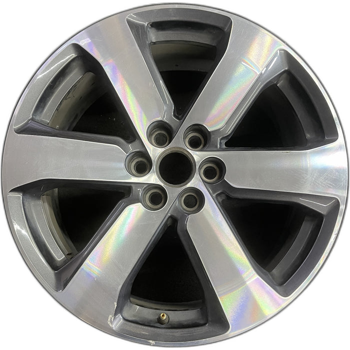 20" TRAVERSE 18-19 20x8, 6 spoke Original OEM Wheel Rim - Front View