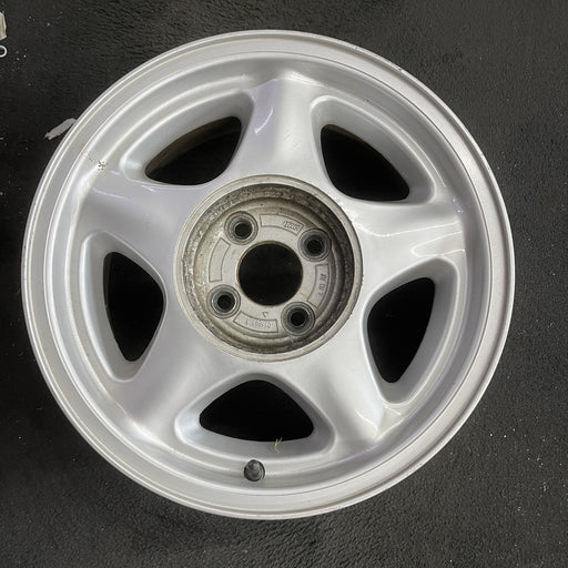 16" MUSTANG 91-93 16x7 , argent Original OEM Wheel Rim - Angle View