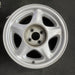 16" MUSTANG 91-93 16x7 , argent Original OEM Wheel Rim - Angle View