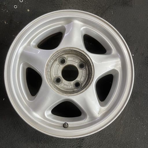 16" MUSTANG 91-93 16x7 , argent Original OEM Wheel Rim - Angle View