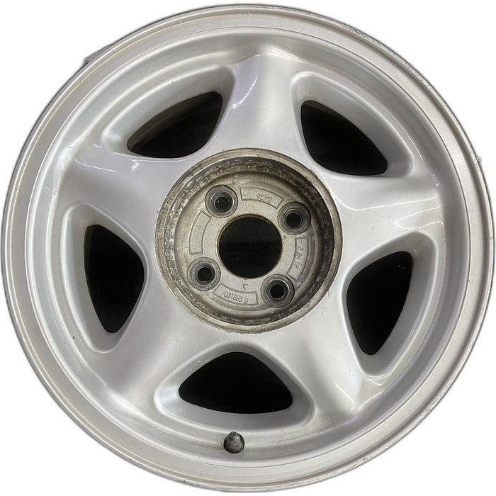 16" MUSTANG 91-93 16x7 , argent Original OEM Wheel Rim - Front View