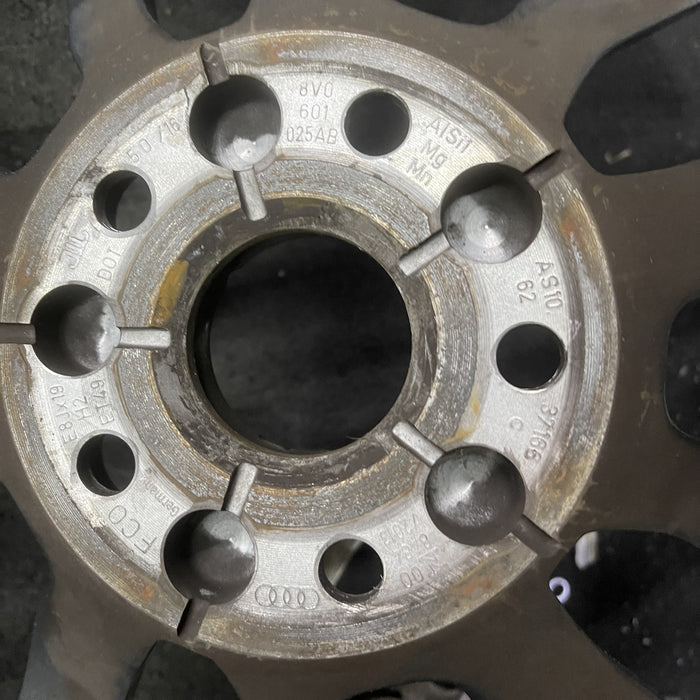 19" AUDI S3 15 19x8 Original OEM Wheel Rim - Back View