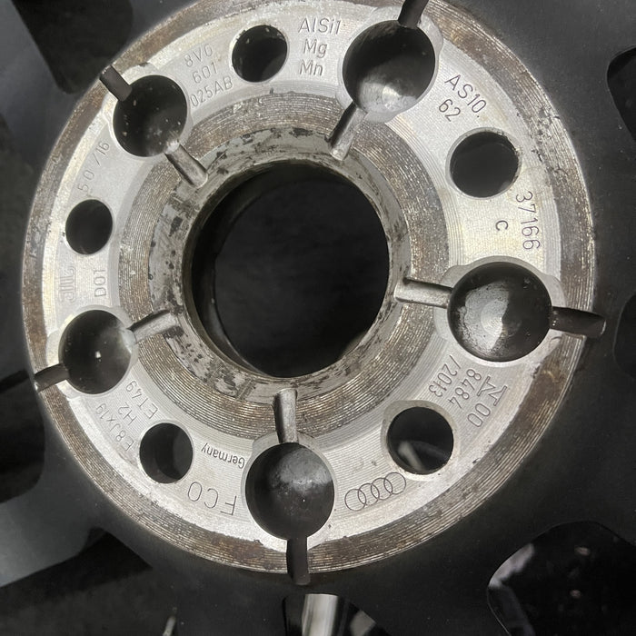 19" AUDI S3 15 19x8 Original OEM Wheel Rim - Back View