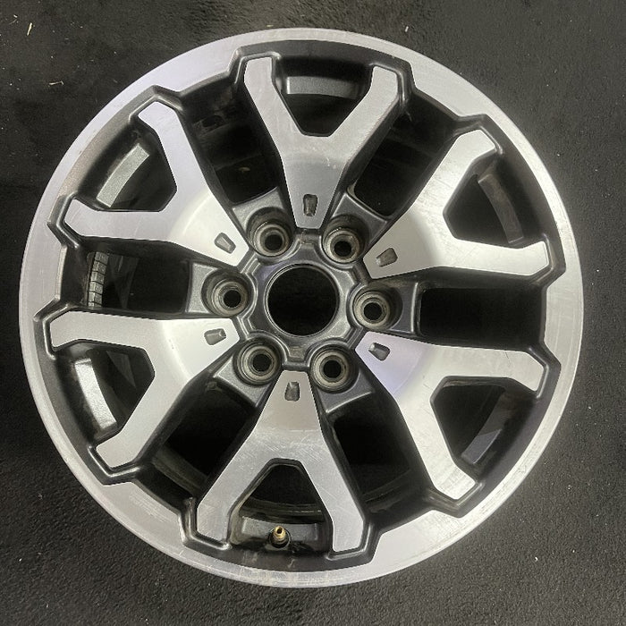 17" FORD F150 RAPTOR 21-23 17x8.5 aluminum 6 spoke V spoke silver Original OEM - Front View