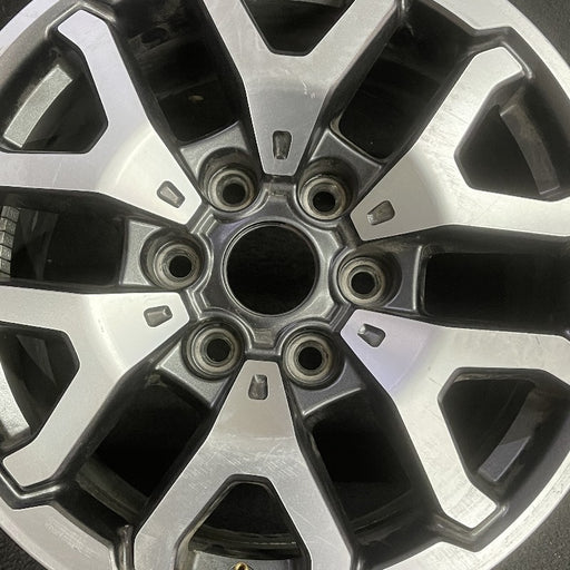 17" FORD F150 RAPTOR 21-23 17x8.5 aluminum 6 spoke V spoke silver Original OEM - Angle View