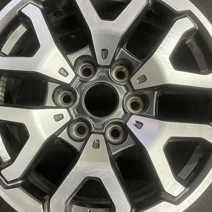 17" FORD F150 RAPTOR 21-23 17x8.5 aluminum 6 spoke V spoke silver Original OEM - Angle View