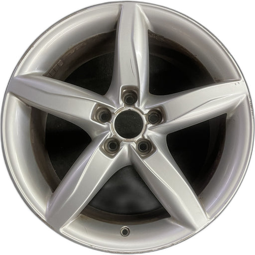 18" AUDI A4 09-11 18x8 , 5 spoke, opt C5G Original OEM Wheel Rim - Front View