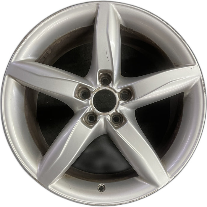 18" AUDI A4 09-11 18x8 , 5 spoke, opt C5G Original OEM Wheel Rim - Front View
