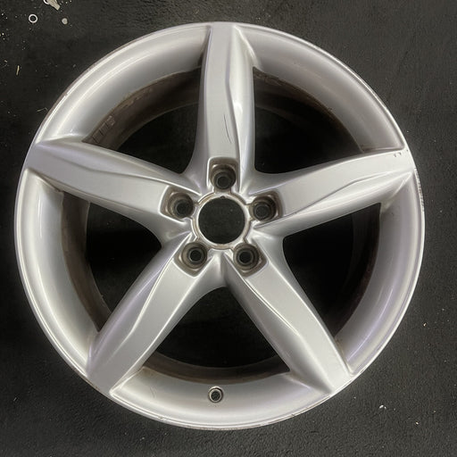18" AUDI A4 09-11 18x8 , 5 spoke, opt C5G Original OEM Wheel Rim - Angle View