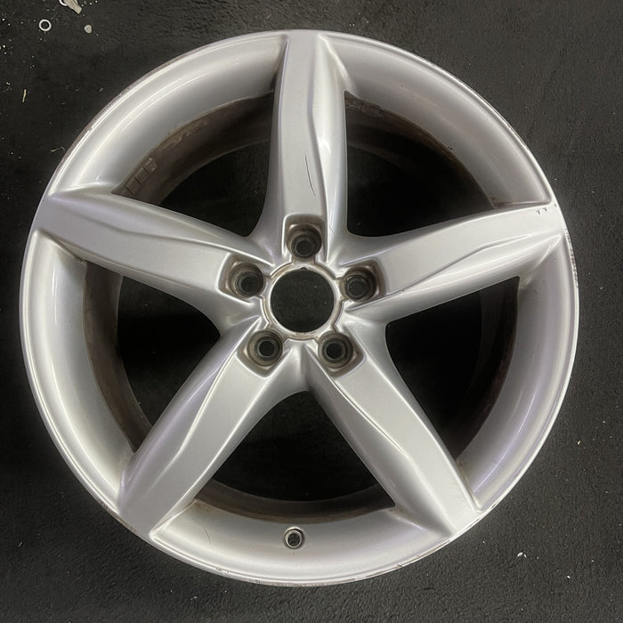 18" AUDI A4 09-11 18x8 , 5 spoke, opt C5G Original OEM Wheel Rim - Angle View