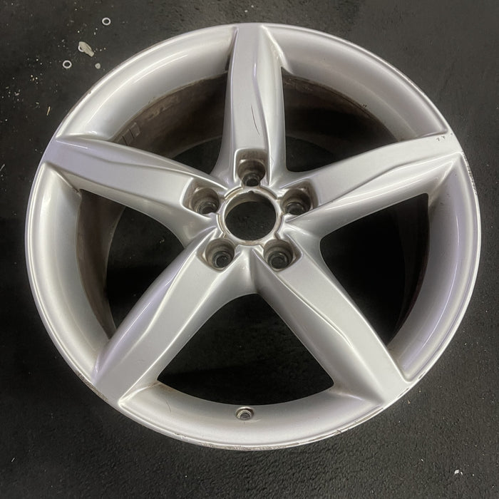 18" AUDI A4 09-11 18x8 , 5 spoke, opt C5G Original OEM Wheel Rim - Side Profile