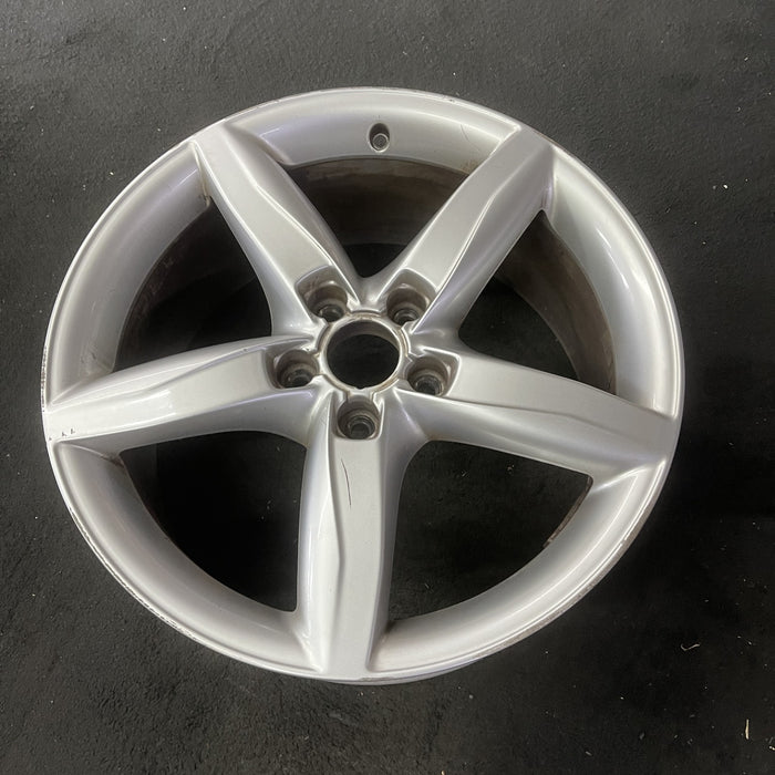 18" AUDI A4 09-11 18x8 , 5 spoke, opt C5G Original OEM Wheel Rim - Close-Up Detail