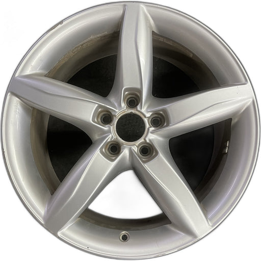 18" AUDI A4 09-11 18x8 , 5 spoke, opt C5G Original OEM Wheel Rim - Front View