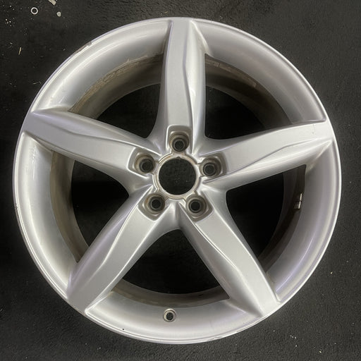 18" AUDI A4 09-11 18x8 , 5 spoke, opt C5G Original OEM Wheel Rim - Angle View