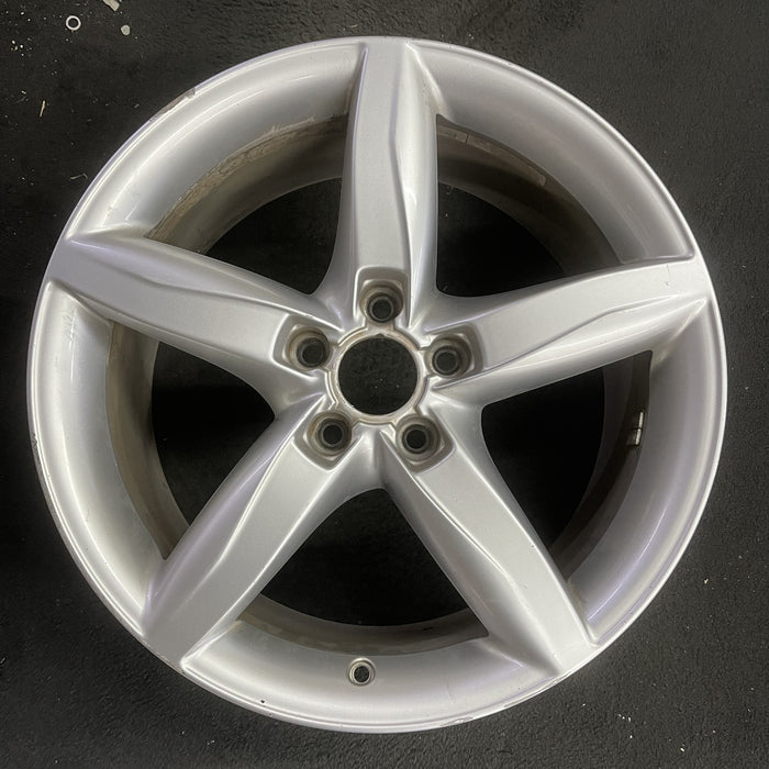 18" AUDI A4 09-11 18x8 , 5 spoke, opt C5G Original OEM Wheel Rim - Angle View
