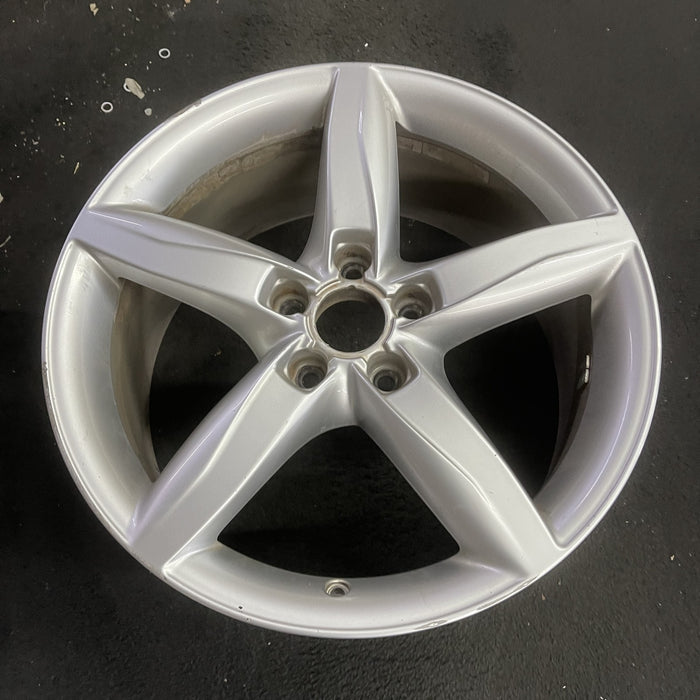 18" AUDI A4 09-11 18x8 , 5 spoke, opt C5G Original OEM Wheel Rim - Side Profile