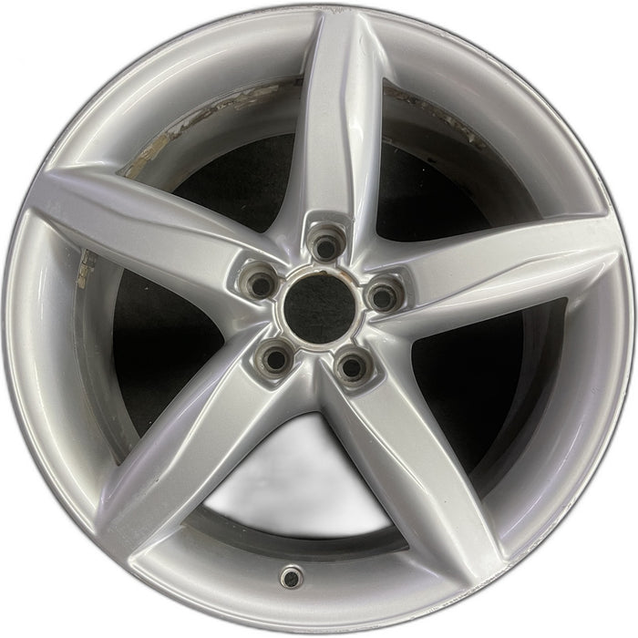 18" AUDI A4 09-11 18x8 , 5 spoke, opt C5G Original OEM Wheel Rim - Front View