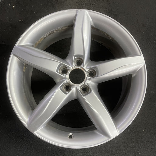 18" AUDI A4 09-11 18x8 , 5 spoke, opt C5G Original OEM Wheel Rim - Angle View