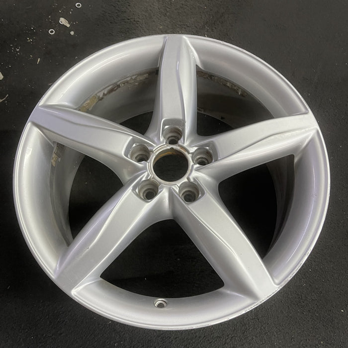 18" AUDI A4 09-11 18x8 , 5 spoke, opt C5G Original OEM Wheel Rim - Side Profile